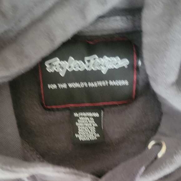 Men's Gray Hoodie with Orange Logo - Picture 10 of 10